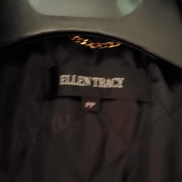 🎉HP🎉Ellen Tracy Leather and Rabbit Fur Coat - Picture 4 of 7